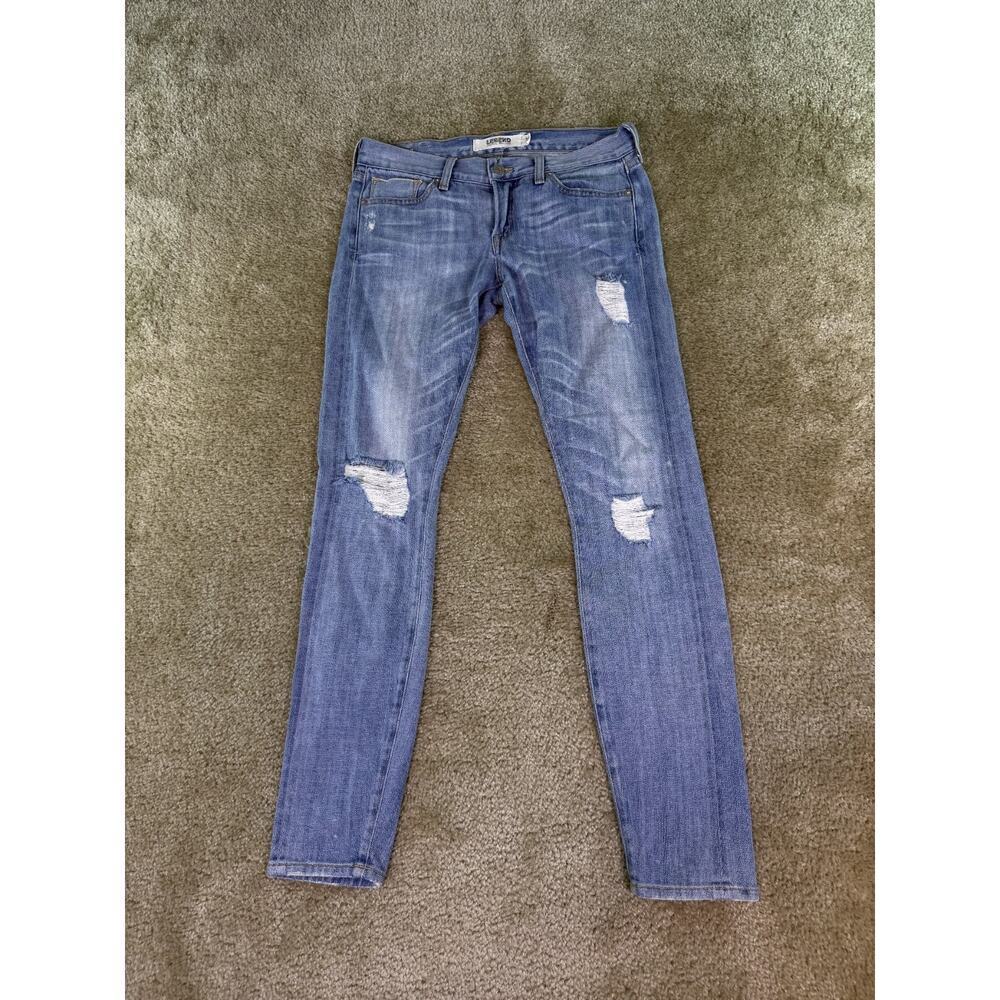 Lucky Brand Jeans Womens 0/25 Distressed Legend Charlie Skinny Made USA D729